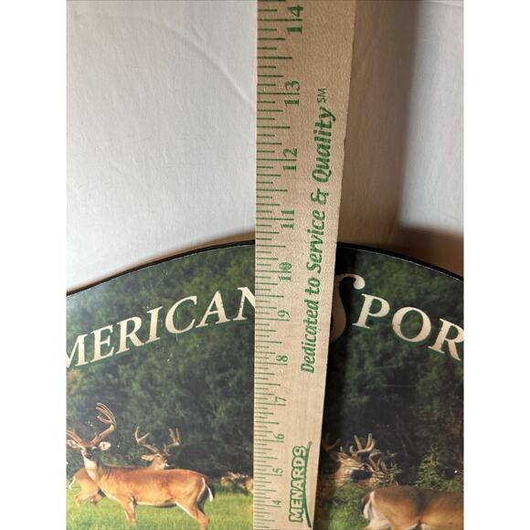 American Sportsman Hunting Club Wooden Wall Sign Deer Lodge Decor 16"x11" - Picture 6 of 7